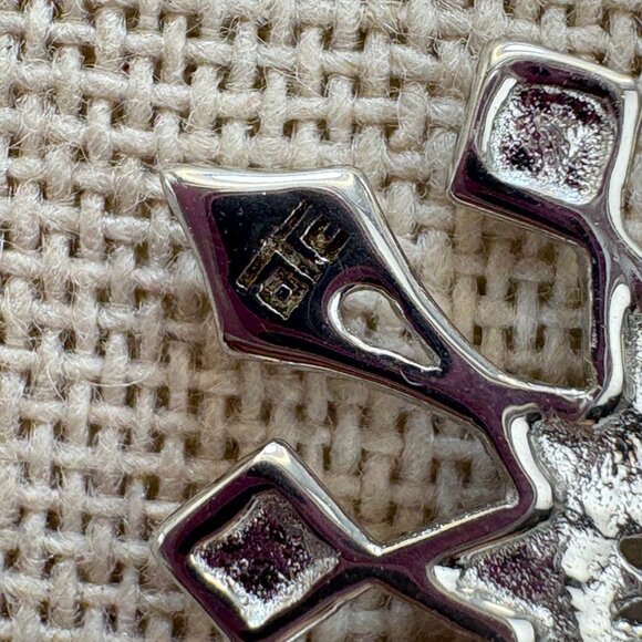 Sterling Silver 925 Snowflake Illusion Stone Pendant Necklace Size 18" Length - Picture 9 of 16